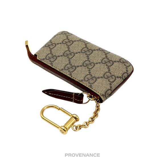 🔴 Gucci Key Pouch Cles - GG Supreme Brown - Picture 4 of 7